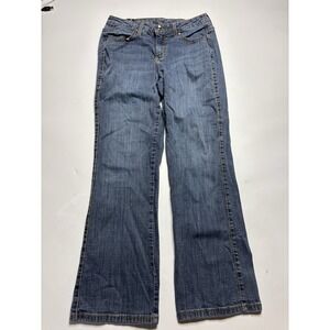 Wrangler Aura Western Bootcut Womens Size 6 (28x27.5) Zip Fly Denim Blue Jeans
